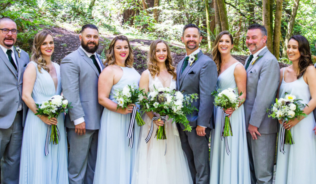 A Memorial Day Weekend Wedding Party in the Redwoods in Santa Rosa
